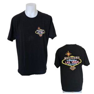 Harley Davidson Welcome To Las Vegas XL Men's Short Sleeve Black Cotton T-Shirt